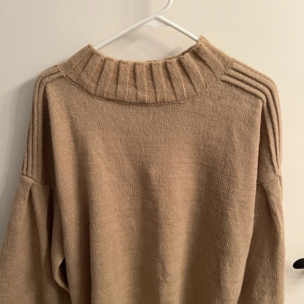 Cozy Knit balloon sleeve Sweater_4
